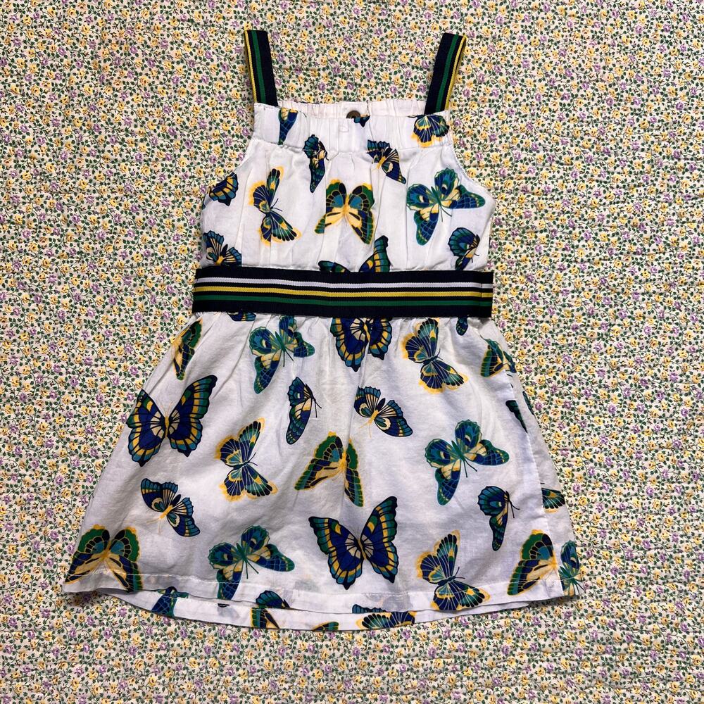 JANIE AND JACK BUTTERFLY PRINT DRESS SIZE 6/12M